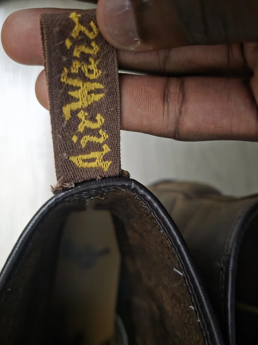 Dr. Martens Men’s Brown Leather Lace-Up Boots